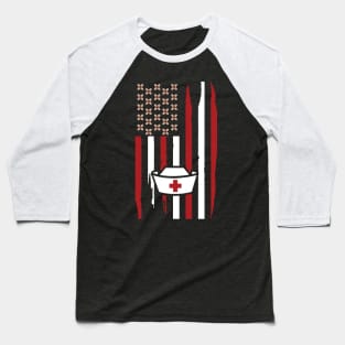 USA Flag Nurse graphical T-Shirt Corona shirt Baseball T-Shirt